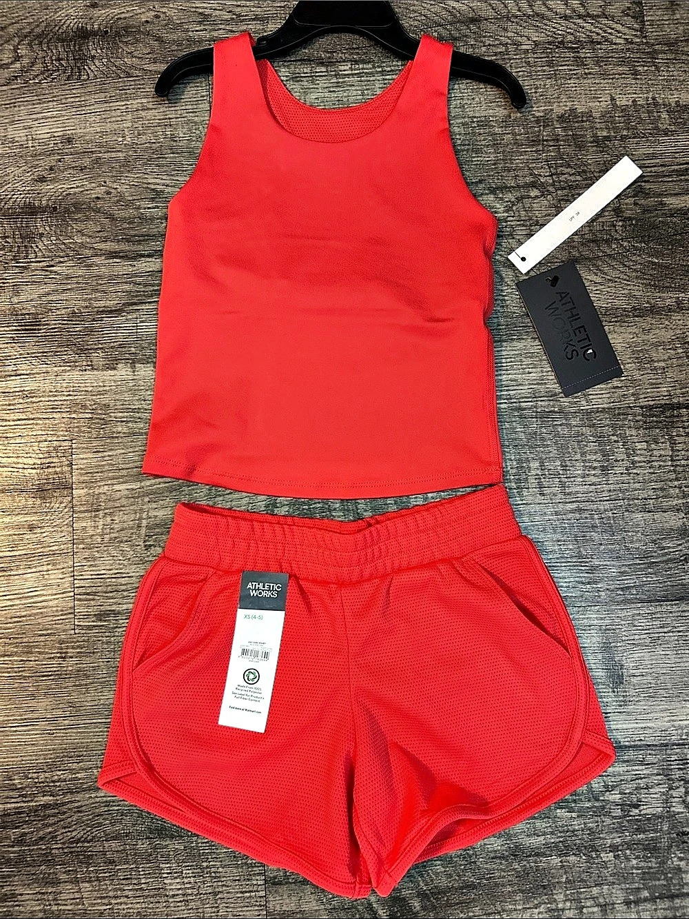 Athletic Works Kids Red Athletic Set NWT
